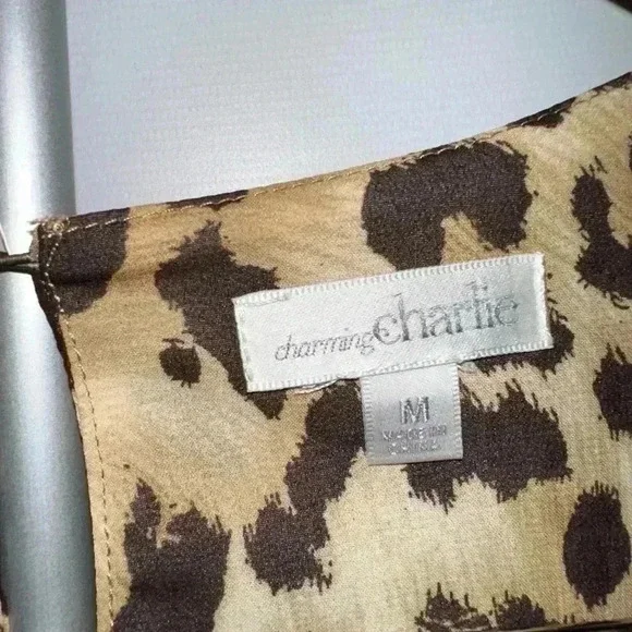 Women's Charming Charlie Dress, M, Brown leopard - Picture 5 of 11